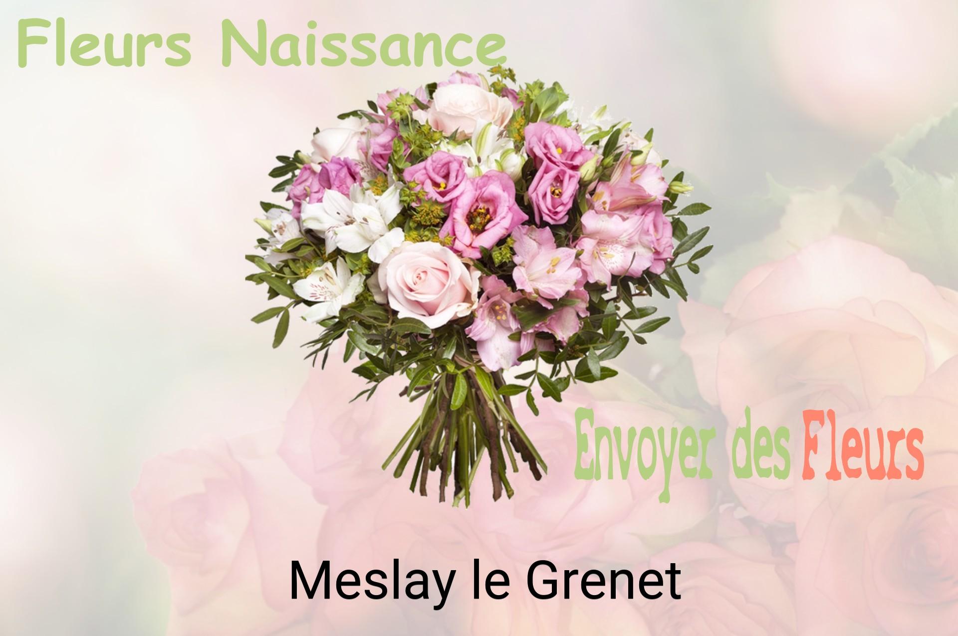 Bouquet de fleurs de naissance livré à Meslay-le-Grenet